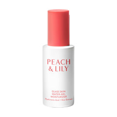 Peach and Lily Glass Skin Water-Gel bottle for lightweight, shine-free hydration.
