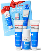 Peach Slices 3-step acne starter kit cleanser bottle for gentle cleansing and oil control.