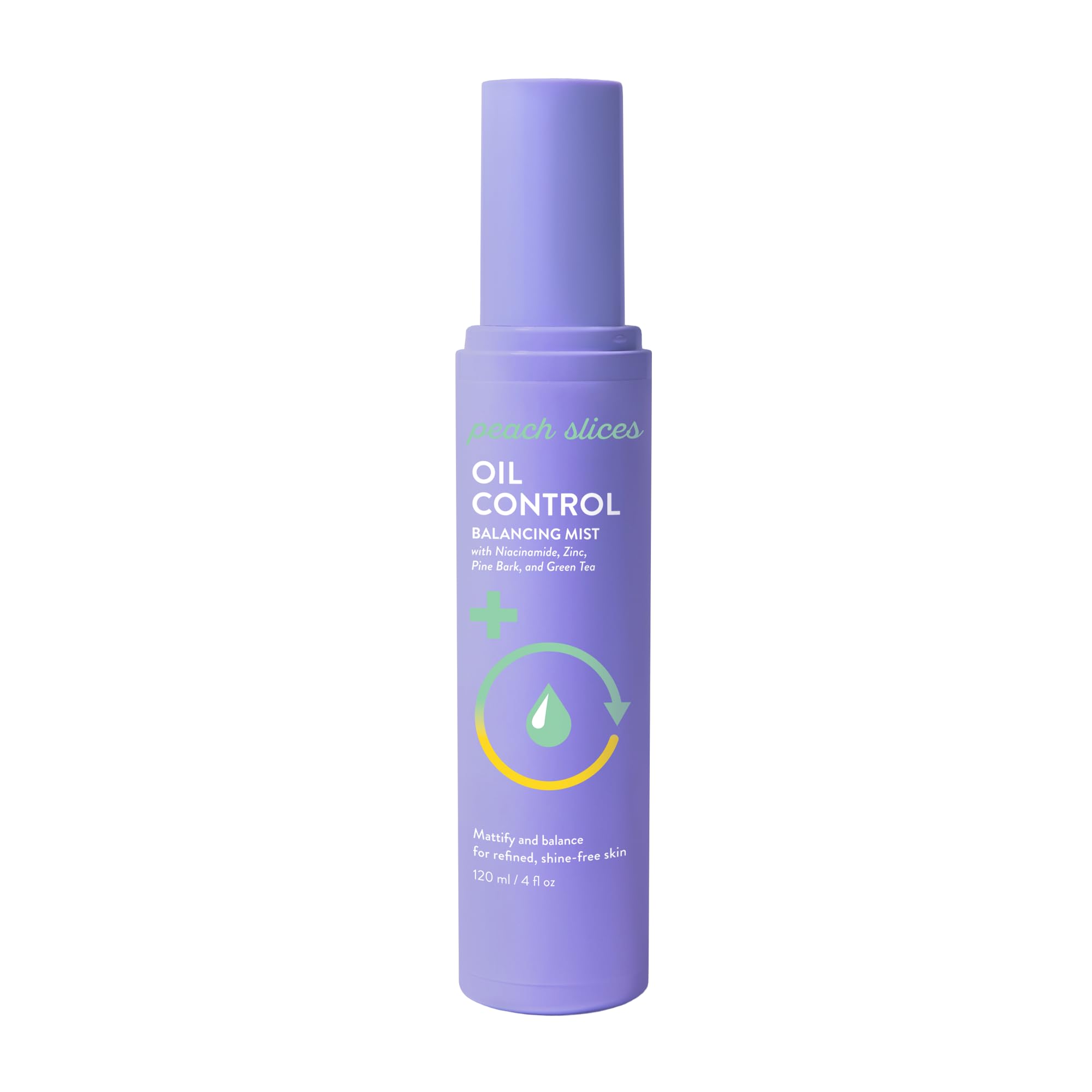 Peach Slices Oil Control Balancing Mist bottle for shine control and freshness