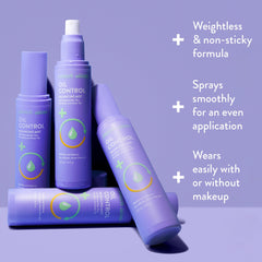 Peach Slices mist spray ready to apply on skin for shine reduction
