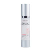 Peaches Skin Care hydrating moisturizer bottle pour for lasting hydration.