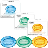 Pears Soap blue mint bar exterior highlighting glycerin hydration