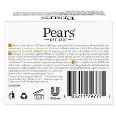 Pears Soap closeup with glycerin beads highlighting hydration