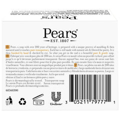 Pears Soap transparent amber surface evokes gentle cleansing