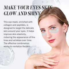 PEAUAMIE Under-Eye Mask application captures routine use for refreshed eyes.