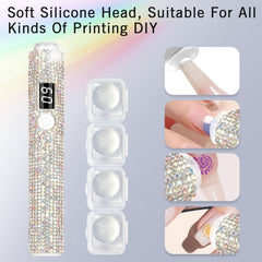 Peccera AB Diamond mini UV light enhances glitter nails with efficient curing.