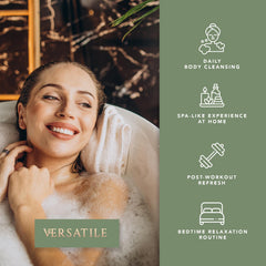 Pecksniff's Aroma Therapy De-Tox bath soak in warm water releasing relaxing aroma
