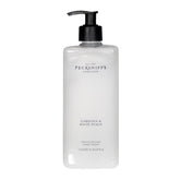 Pecksniff's Gardenia & White Peach hand wash bottle with luxurious fragrance.