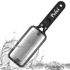 Pefei Colossal Pedicure Rasp close-up of the wavy stainless surface
