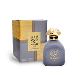 Pendora Fragrance World Al Raiee Lil Rijal EDP bottle with sleek masculine presentation for everyday wear