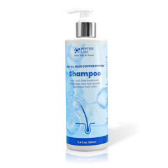 PeptideLabz Copper Peptide Shampoo front bottle showing daily use for healthier hair