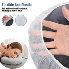 PercyEffie disposable face cradle cover elastic band for secure fit
