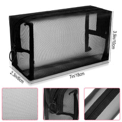 PercyEffie see-through mesh design lets you quickly locate items during travel