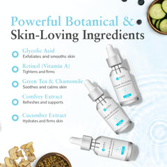 Perfect Image retinol and green tea extract ingredients support skin conditioning.