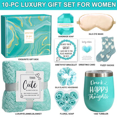 PERFECTMOFEI self-care gift box interior view shows curated items