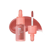 Peripera Ink Airy Velvet Lip Tint bottle close-up showing rich pigment and moisturizing formula.