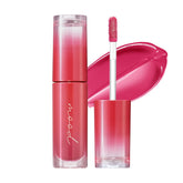 Peripera Ink Mood Glowy Tint bottle shows a luminous lip color and hydrating finish.