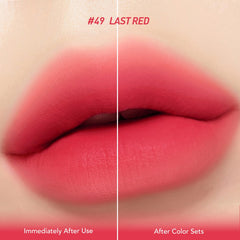 Peripera Ink The Velvet Lip Tint gradient with cushion doe-foot for full or diffused lip looks.
