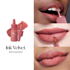 Peripera Ink the Velvet Lip Tint offers a comfortable, nourishing formula for lips.