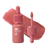 Peripera Ink the Velvet Lip Tint with soft velvet finish for all-day comfort.