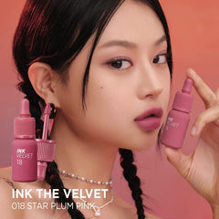 Peripera Ink the Velvet Lip Tint applicator demonstrates smooth gradient control.