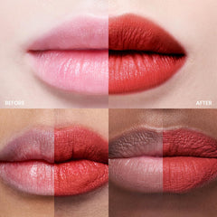 Peripera Ink The Velvet Lip Tint demonstrates longwear color application with minimal transfer.