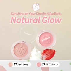Peripera Pure Blushed Sunshine color palette flatters all skin tones with berry hues.