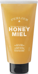 Perlier Honey Elixir bottle illustrating sulfate-free formula for gentle cleansing and hydration.