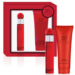 Perry Ellis 360° Red for Men EDT bottle in display, crisp masculine fragrance.