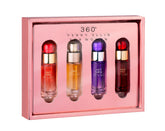 Perry Ellis 360° Women mini gift set packaging close-up for gifting and travel.