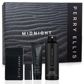Perry Ellis Midnight bottle front view highlighting masculine fragrance