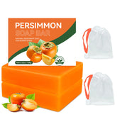 Persimmon soap bar 2-pack on display highlighting odor-control benefits