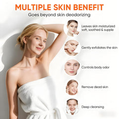 Underarm use of persimmon soap bar for a fresh feel