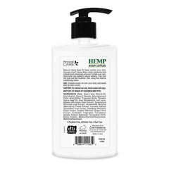 Personal Care Hemp Body Lotion cream texture on skin provides rich moisture.