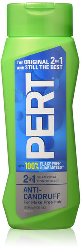 Pert 2-in-1 anti-dandruff bottle front for daily use and a fresh appearance