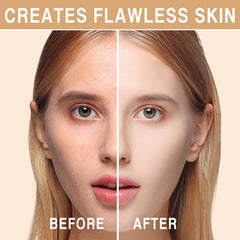 Close-up of PERVALA CC Cream texture highlighting a lightweight feel.
