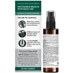 Petal Fresh Pure Hair ResQ peptides and biotin illustration suggest thicker-looking hair.