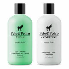 Pete & Pedro Clean Shampoo bottle with tea tree oil for a refreshing cleanse