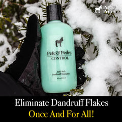 Pete & Pedro Control bottle emphasizes menthol cooling sensation during wash