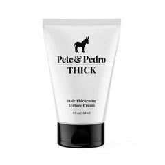 Pete & Pedro Thick Hair Cream bottle ready for daily styling and texture