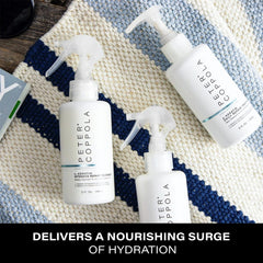 Peter Coppola label shows aloe icon emphasizing soothing hydration for hair.