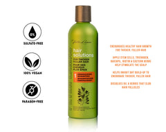Peter Lamas Biotin Shampoo foaming lather shown during wash.