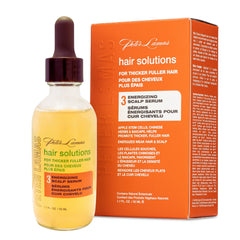 Peter Lamas Energizing Scalp Serum bottle close-up for nourished roots.