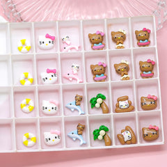 Pethawata resin cat charm for nails offers durable shimmer