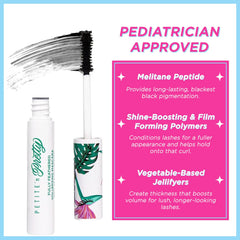 Petite 'N Pretty mascara application step image demonstrates easy root-to-tip coating.