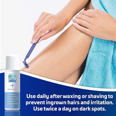 PFB Vanish gel texture close-up for smooth post-shave application.