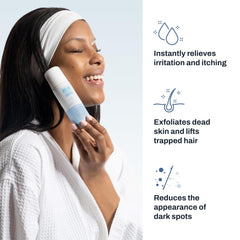 PFB Vanish soothing action calms skin after razor burn.