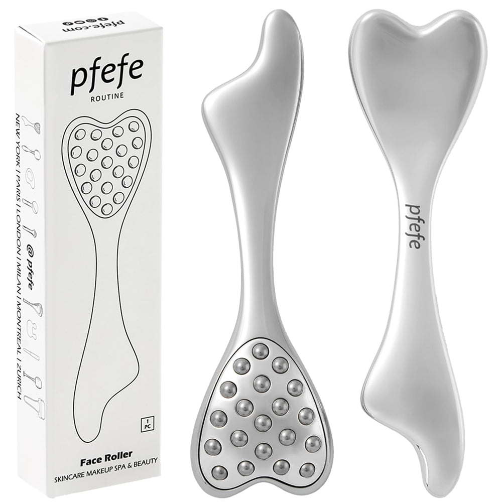 Pfefe dolphin face roller with rolling balls for soothing facial massage and lift.