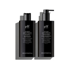 pH PURE HAIR smoothing duo bottle front view for hydrating cleanse
