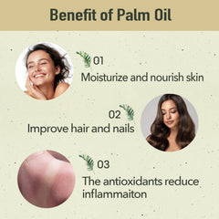 Phamark palm oil 2oz kitchen scene highlights versatile uses